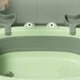 thumbnail image 3 of Bañera para niños Bañera para bebés Líneas antideslizantes grandes Plástico ecológico Bañera plegable para niños pequeños que ahorra espacio Verde aguacate ANGGREK Otros, 3 of 5