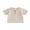 Apricot, variant on Cenuakty 3M-4T Baby Boy Summer T-Shirts Fashion Short Sleeve Round Neck Button Front Loose Tops for Kids