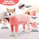 thumbnail image 4 of Traje de recuperación de cirugía para perros Camisa de manga larga de 4 patas Mono de pijama suave Traje antilamidos para perros pequeños y medianos, 4 of 5