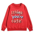 thumbnail image 4 of Valentines Day Outfit Boy Crew Neck Sweatshirt Love Heart Print Long Sleeve Pullover Boys Sweatshirts for Toddler 6-7 Years, 4 of 4