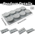 thumbnail image 3 of 8-Cavity Silicone Baking Mold - Non-Stick Cake Pan for Muffins Cupcakes Soap - Flexible Baking Tray - Apple, 3 of 7