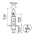 thumbnail image 6 of Hella Optilux H1 12V/55W XY Yellow Bulb, 6 of 11