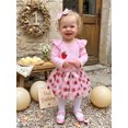 thumbnail image 3 of Cjfdfy Newborn Baby Girl 1St Birthday Outfit One Birthday Embroidery Long Sleeve Romper Strawberry Skirt And Headband Cake Smash Clothes Infant Cute My First Birthday Outfit, 3 of 9