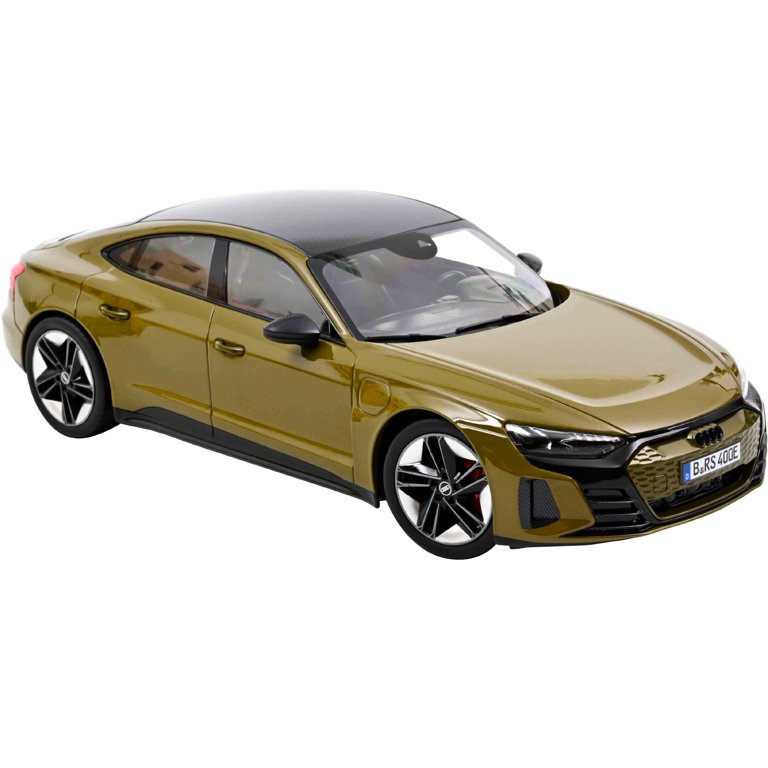 2021 Audi RS E-Tron GT Olive Green Metallic with Carbon Top 1/18 Diecast  Model Car by Norev