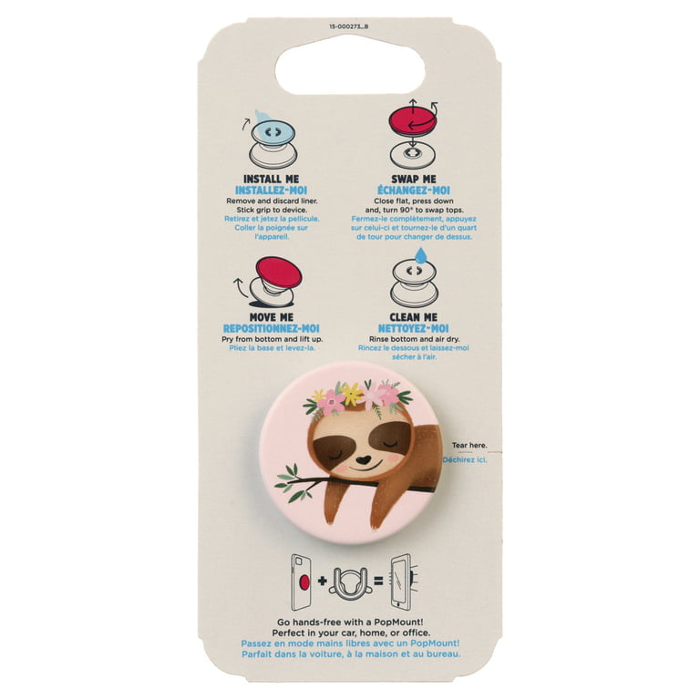 Cute Kawaii Baby Panda Light Pink Pop Socket Love Animals PopSockets Grip  and Stand for Phones and Tablets 