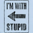 thumbnail image 2 of CafePress - Vintage I'm With Stupid [L] Infant Bodysuit - Baby Light Bodysuit, Size Newborn - 24 Months, 2 of 4