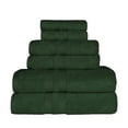 thumbnail image 4 of BNM Ultra-Soft Cotton 6 Piece Assorted Towel Set, Forest Green, 4 of 9