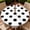Black Polka Dots, variant on ARTSLION Round Outdoor Tablecloth For Up To 36in With Umbrella Hole & Zipper Waterproof Elastic Edge Fitted Table Cover Big Sunflower For Patio Picnic Party, Christmas Wreath Plaid