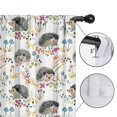 thumbnail image 4 of Blackout Kids Curtains,Cute Hedgehog and Mushroom Childrens Insulated Curtains Set Of 2,Bedroom Essentials,Toddler Room Decor 42"x54", 4 of 5
