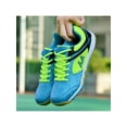 thumbnail image 5 of Daeful Mens Sneakers Mesh Badminton Shoes Lace Up Table Tennis Shoe Casual Indoor Court Trainers Unisex Lightweight Blue Green 7.5, 5 of 12