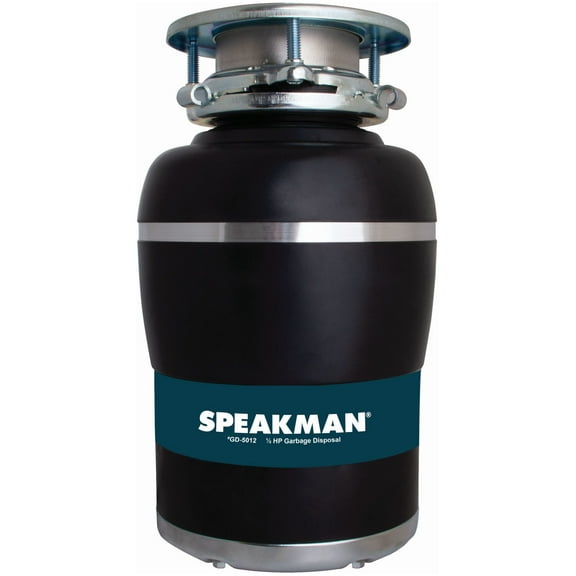 Speakman Gd-5012 1/2 Hp Continuous Garbage Disposal - Black