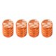 thumbnail image 1 of Tapa de válvula de bicicleta Sunnimix 4pcs Aleación naranja, 1 of 8