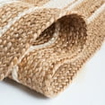thumbnail image 5 of SAFAVIEH Natural Fiber Magdalena Striped Area Rug, Natural/Ivory, 4' x 4' Round, 5 of 8