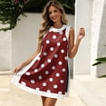 thumbnail image 4 of Short Sets Women 2 Piece Outfits Summer Crew Neck Tank Top and Shorts Set Sleeveless Cute Matching Sets Lounge Wear Wine XL, 4 of 7