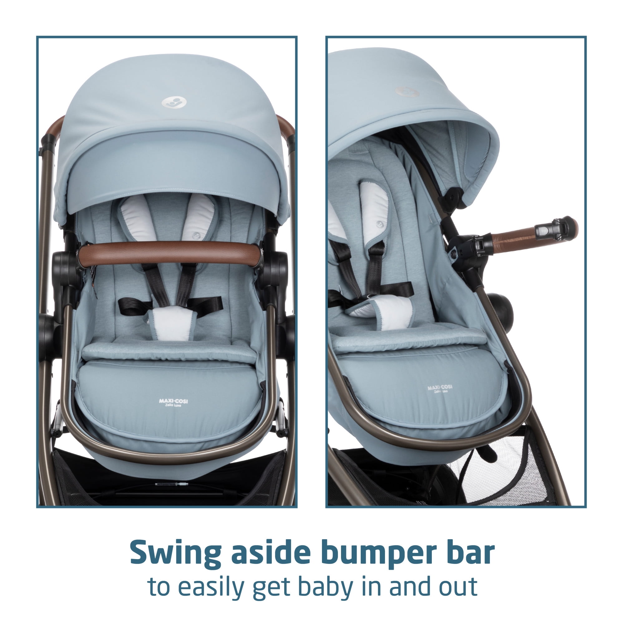 Maxi-Cosi Zelia² Luxe 5-in-1 Modular Travel System, New Hope Grey