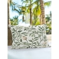 thumbnail image 6 of Outdoor Pillows Waterproof, Green Spring Botanical Bedding Throw Pillows with Insert for Couch Sofa Bed, Summer Leaves Floral 12x20 Inch Pillowcases Decorative Camping Patio Pillow Set of 1, 6 of 8