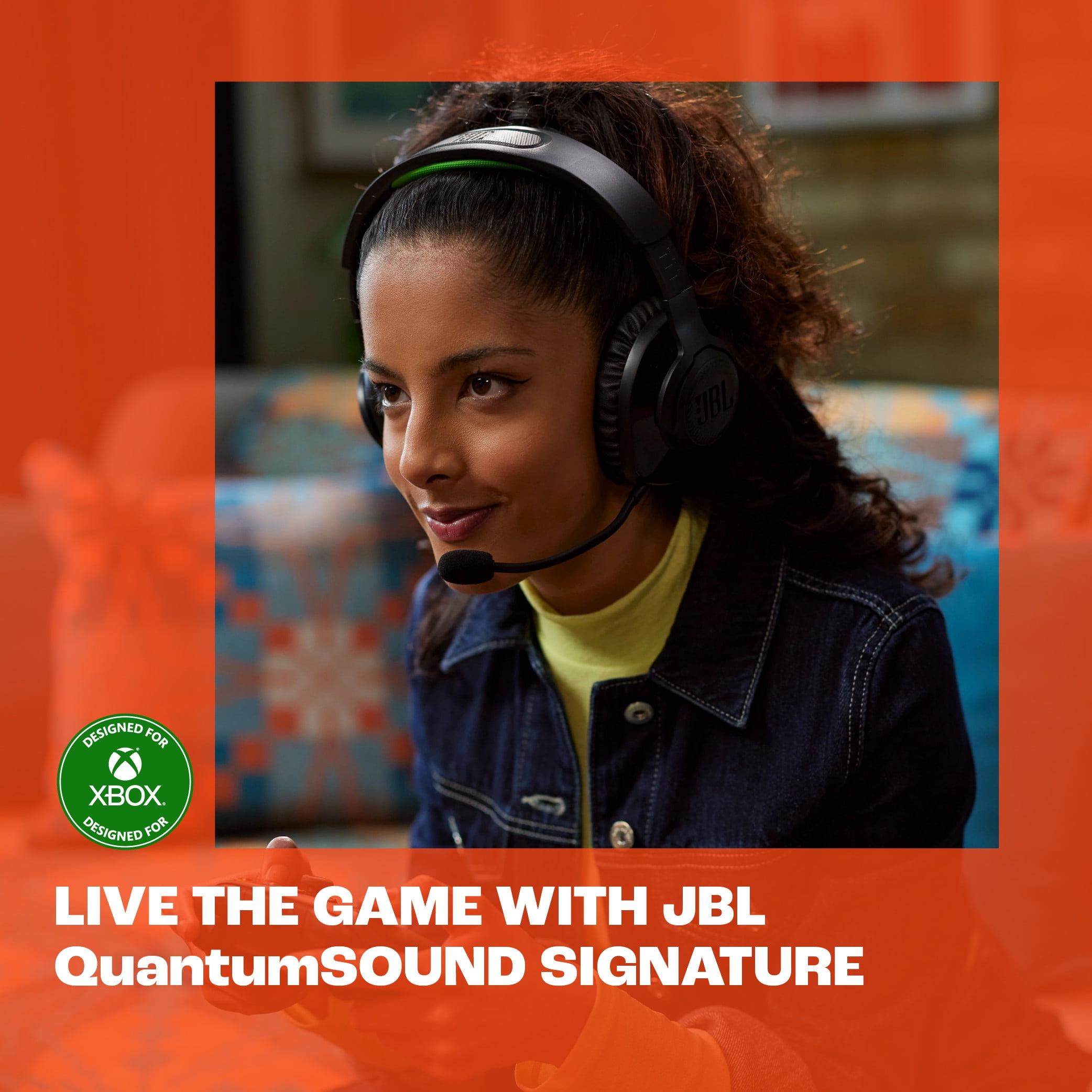JBL Quantum 360X Wireless for XBOX - Wireless over-ear console gaming headset with detachable boom mic - Black