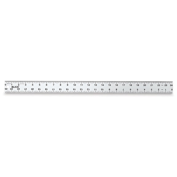 Blick Aluminum Straightedge Ruler - 24"