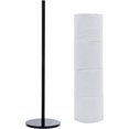 thumbnail image 1 of TRAHOO-Premium Support de Rangement pour Papier Toilette en Acrylique Noir 20 Pouces sur Pied, Moderne, 1 of 4
