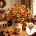 thumbnail image 6 of Dongrere 2 Pcs Fall Artificial Wildflower Bundles, Fake Flower Stems, Autumn Floral Bouquets for Home Porch Thanksgiving Vase Decor, D, 6 of 6