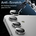thumbnail image 3 of for Samsung Galaxy S25 Plus Tempered Glass Camera Lens Protector, Luxury Slim Fit Anti-Scrach Anti-Fingerprint Anti-drop Dust-proof Lens Film for Samsung Galaxy S25 Plus, Silver, 3 of 6