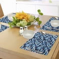 thumbnail image 4 of Ambesonne Blue Place Mats Set of 4, Geometric Design Stripes, Standard Size, Multicolor, 4 of 6