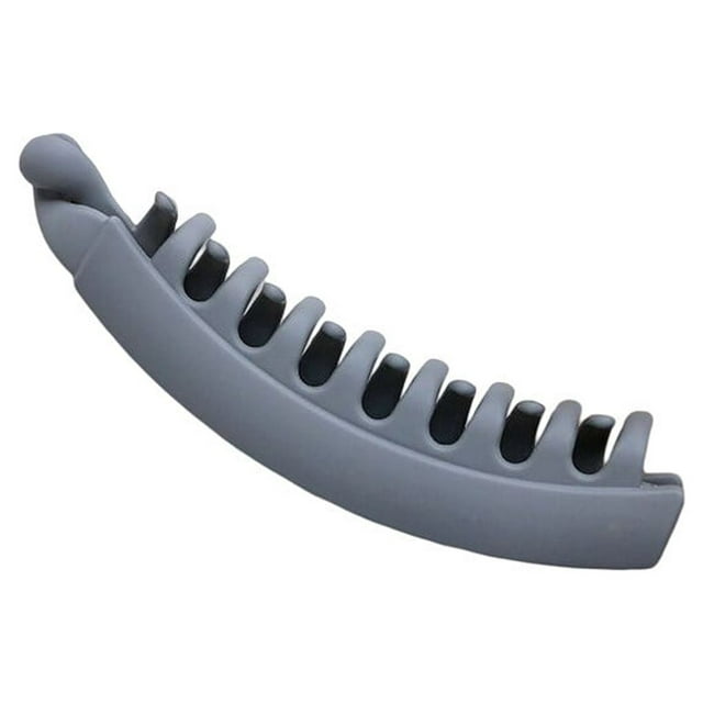 destyer Grandes Pinces Banane Résine Colorée Pince à Cheveux Banane Antidérapante Porte-Queue de Cheval pour Cheveux Épais Cheveux Bouclés pour Femmes Filles Gris