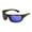 Black/Blue, variant on Large Bifocal Sport Sunglasses - High Performance Protective Safety Glasses - Sun Reader Ansi Z87.1 Certified +2.00