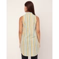 thumbnail image 4 of Moomaya Chic Cotton Sleeveless High-Low Top - Versatile Women's Summer Blouse, 4 of 9