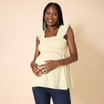 thumbnail image 4 of Maternity Motherhood® Ruffle Back Detail Top Color: Chambray Size: L-MAT, 4 of 4
