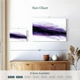 thumbnail image 4 of Elephant Stock Violette Wave Wall Art - Horizontal Canvas Wall Art - Living Room Wall Decor - Abstract Canvas - Purple And Gray Decor By Alyson Storms - 24" x 16", 4 of 8