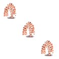 thumbnail image 2 of relayinert Exquisite Craft Wealth Tree - Gift For Meditation Or Office Desk Decoration Symbol Of Luck Ornament Red 3Set, 2 of 6