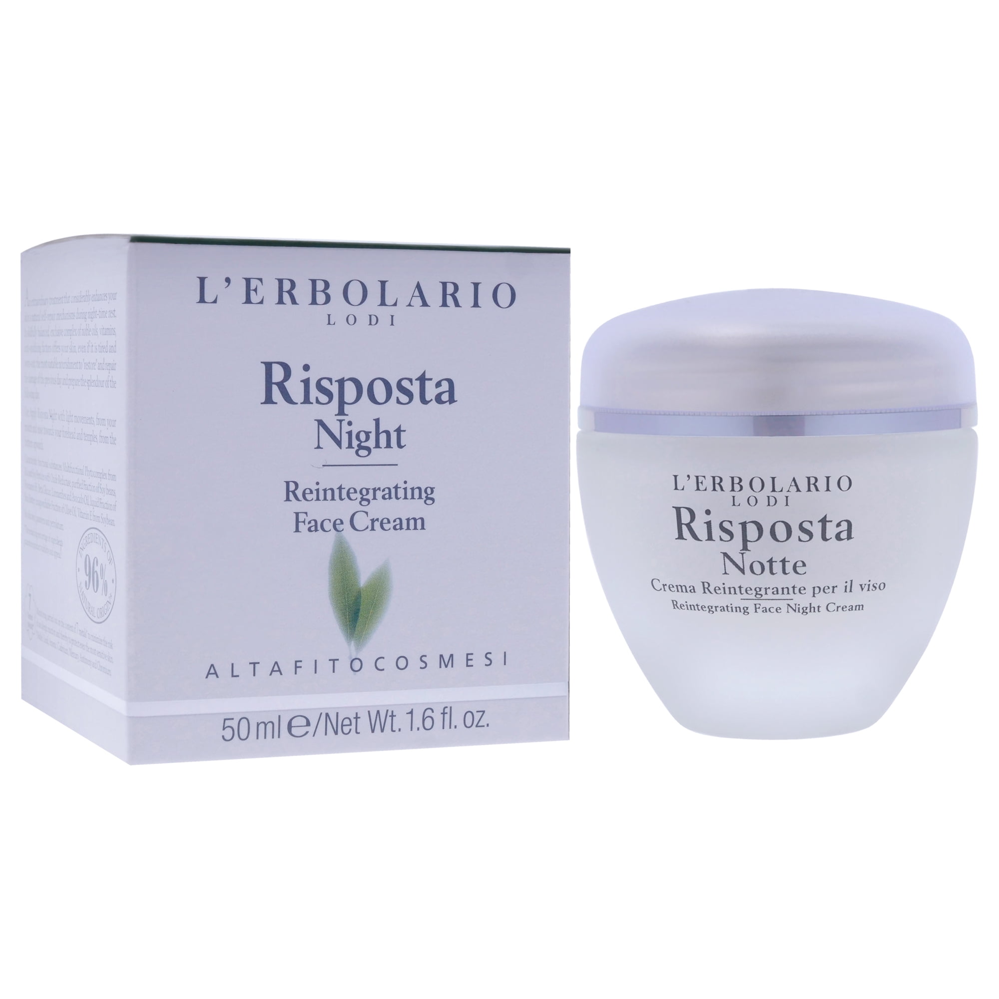LErbolario Risposta Night Reintegrating Face Cream , 1.6 oz Cream