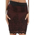 thumbnail image 5 of Women's Beach Cover-Up Skirt in Lace Overlay with Bow, 5 of 5