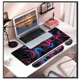 thumbnail image 2 of Mouse Pad Gamer Grande ,reposamuñecas Teclado Ratón Set*3 Eo Safe Imports Negro, 2 of 5