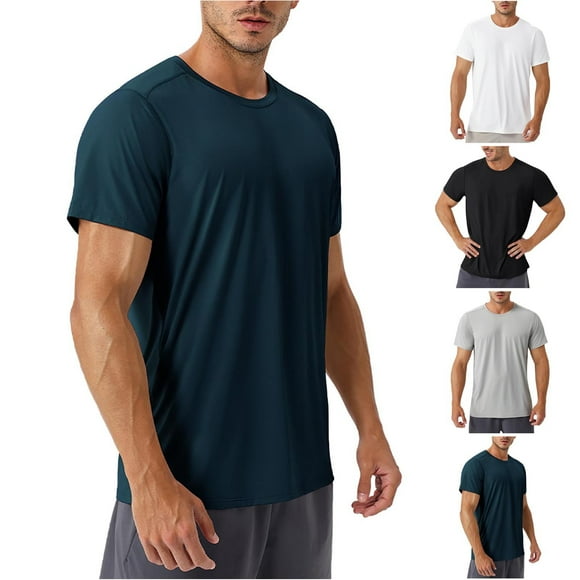 Momasggi Men's Gradient T Shirts Loose Fit Short Sleeve Crew Neck Tshirts Fashion Graphic Tees Casual Summer Tops Soft Comfy Holiday Tee Shirt Light Blue 2XL