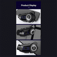 thumbnail image 4 of S3 Plus - Intercomunicador con Bluetooth para Casco de Motocicleta, Grabadora de Video 2K, Cámara de Tablero DVR, Compatible con para 6 Personas, y Negro, 4 of 6