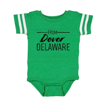 

Inktastic From Dover Delaware in Black Distressed Text Gift Baby Boy or Baby Girl Bodysuit