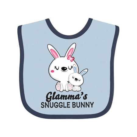 

Inktastic Glammas Snuggle Bunny Easter Gift Baby Boy Bib