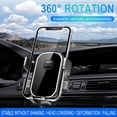 thumbnail image 7 of Ckraxd Car Phone Holder Vent Mount Adjustable ABS Multi-Function Bracket for Dashboard Navigation and Charging Compatible with 4-7 Inch Phones, 7 of 7