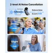 BOYA® Mini 2 Wireless Lavalier Microphone for iPhone & Android, 328ft with AI Noise Cancelling, for Video Recording, Vlog, Podcast, Interview