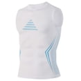 thumbnail image 5 of Mens Slimming Compression Shirt, Slimming Undershirt Shirts for Men Body Shaper Vest Shapewear Tummy Control Workout Fitness Vest White, 5 of 5