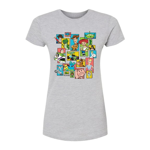 Toy Story 4 - Buzz, Woody, And Friends - Juniors Fitted Short Sleeve Graphic T-Shirt