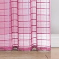 thumbnail image 5 of VCNY Home Lisa Bright Rose Solid Plaid Rod Rocket Light-Filtering Curtain Panel, 55" x 84", 5 of 5