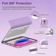 thumbnail image 3 of Detachable Wireless Keyboard Folio with Pencil Holder for 11-inch iPad 11th Gen 2025 (A16) & 10.9-inch iPad 10th Gen 2022,Purple New, 3 of 7