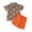 Orange, variant on Outfits Short Sleeve Plaid Prints T Shirt Tops Shorts Gentleman Outfits Baby Boy Clothes Orange 18 Months-24 Months