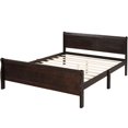 thumbnail image 5 of Full Size Platform Bed with Headboard and Footboard, Wood Platform Bed Frame with Wood Slats Great Support, No Box Spring Needed (Full, Espresso), 5 of 7