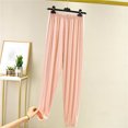 thumbnail image 3 of YYDGH Women's Home Pajamas Pants Elastic Waist Cuffed Hem Soft Lounge Pants Casual Loose Fit Sleep Pajama Bottoms with Pockets Daily Wear, 3 of 6