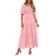 thumbnail image 1 of Vestido midi PRETTYGARDEN de verano con cuello cuadrado floral para mujer, 1 of 7