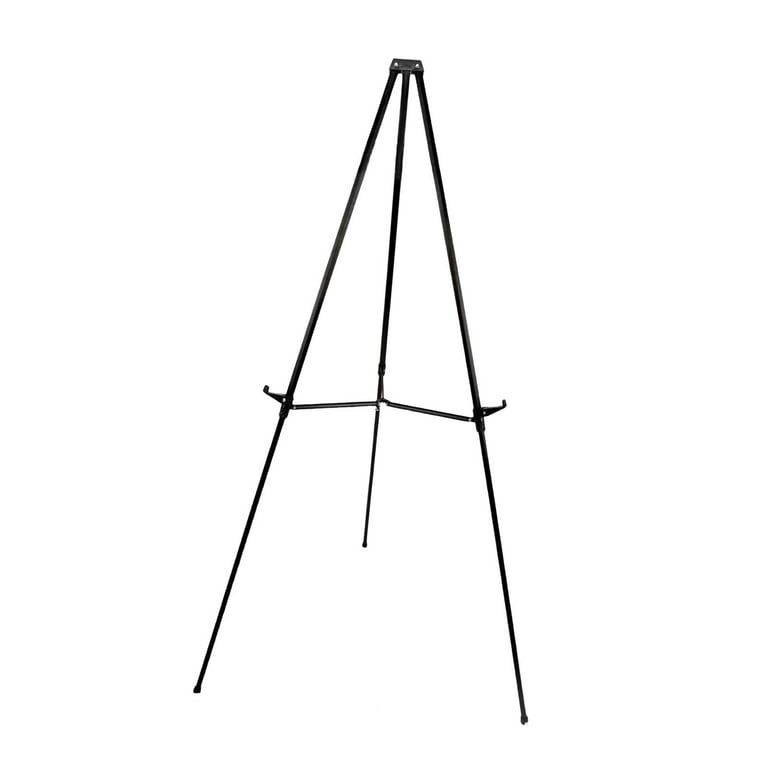  DolphinH+ 23Version White Easel Stand for Display,Height  Adjustable Sign Stands for Display Wedding,63 Tall Collapsible Floor Easle  as Poster Display Stands,Metal Tripod with Portable Bag,1Pack